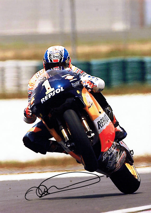 Mick Doohan - Moto G.P. - Repsol Honda - 12 x 8 Autographed Picture