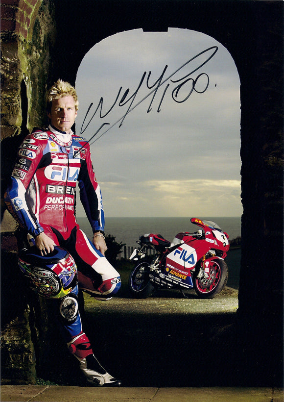 Neil Hodgson - Fila Ducati - World Superbikes - 12 x 8 Autographed Picture
