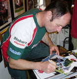 Ian Lougher & Bruce Anstey - Signpost Corner - TT 2006 - 10 x 8 Autographed Picture