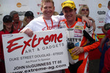 John McGuinness -  Creg Ny Baa B&W - TT 2008  - 16 x 12 Autographed Picture