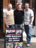 John McGuinness - Ballaugh Bridge B&W - TT 2009  - 16 x 12 Autographed Picture