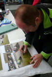 Ian Lougher & Keith Amor - Crec Ny Baa - TT 2010 - 16 x 12 Autographed Picture