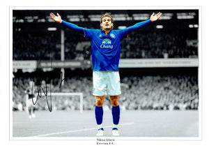 Nikica Jelavic - Everton F.C.  - 16 x 12 Autographed Picture