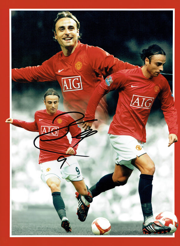 Dimitar Berbatov Manchester United 16 x 12 Autographed Picture