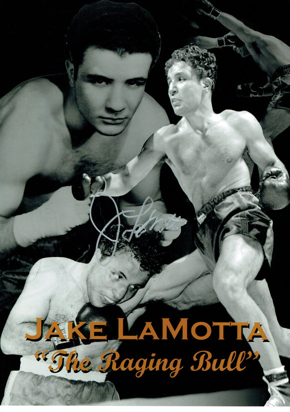 Jake LaMotta - 16 x 12 Autographed Picture