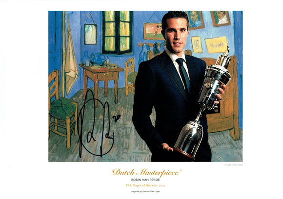 Robin Van Persie - Player of the Year - 16 x 12 Autographed Picture