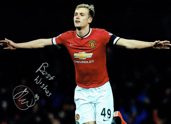 James Wilson - Manchester United - 16 x 12 Autographed Picture