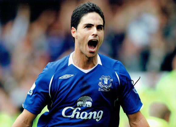 Mikel Arteta - Everton F.C.  - 16 x 12 Autographed Picture