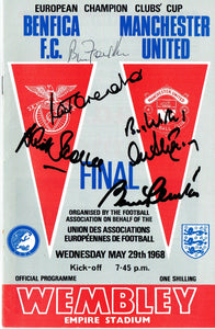 Manchester United v Benfica - Multi Signed 1968 European Cup Final Programme