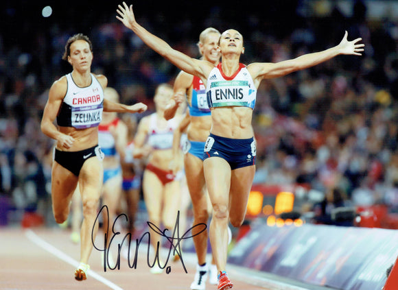 Dame Jessica Ennis Hill - Olympic Champion - 16 x 12 Autographed Picture