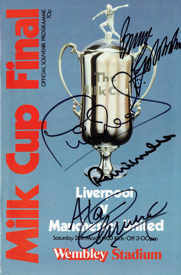 Manchester United v Liverpool - 1983 League Cup Final Programme