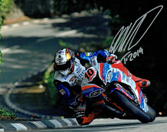 Peter Hickman - Greeba Castle - TT 2019 - 10 x 8 Autographed Picture