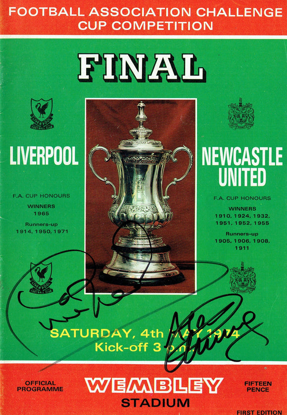 Liverpool F.C v Newcastle United F.C - 1974 F.A. Cup Final Programme