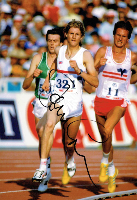 Steve Cram - Olympic Champion - 10 x 8 Autographed Picture
