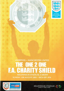 Manchester United v Liverpool - 2001 Charity Shield Programme