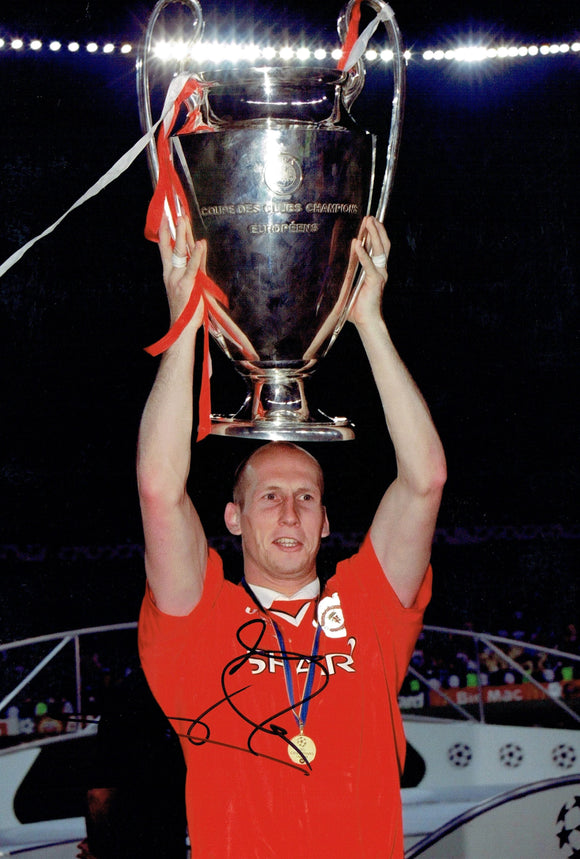 Japp Stam - Manchester United - Moscow 2008 - 12 x 8 Autographed Picture