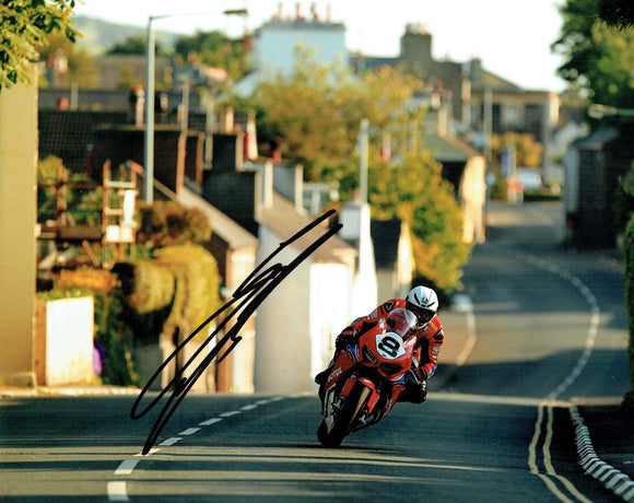 Guy Martin - Kirk Michael - TT 2017 - 10 x 8 Autogrpahed Picture