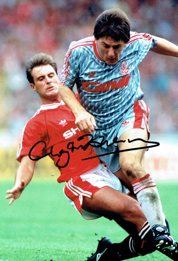Clayton Blackmore - Manchetser United F.C. - 12 x 8 Autographed Picture