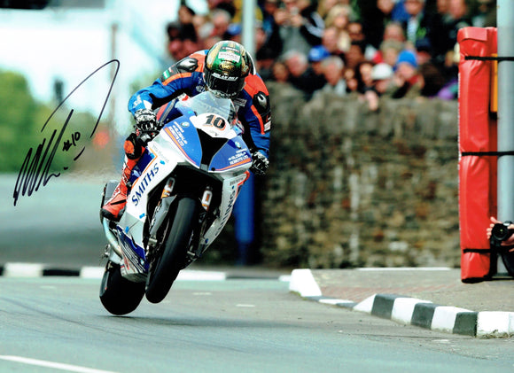 Peter Hickman - St Ninians  - TT 2017 - 16 x 12 Autographed Picture