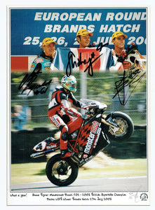 James Toseland / John Reynolds / Shane Byrne - World Superbikes - 16 x 12 Autographed Print