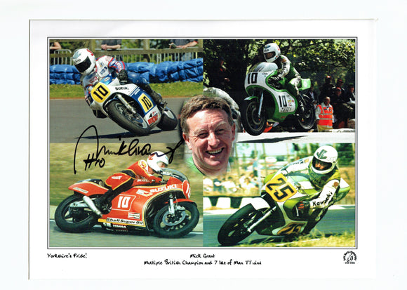 Mick Grant - TT 2006 Montage - 16 x 12 Mounted Autographed Print