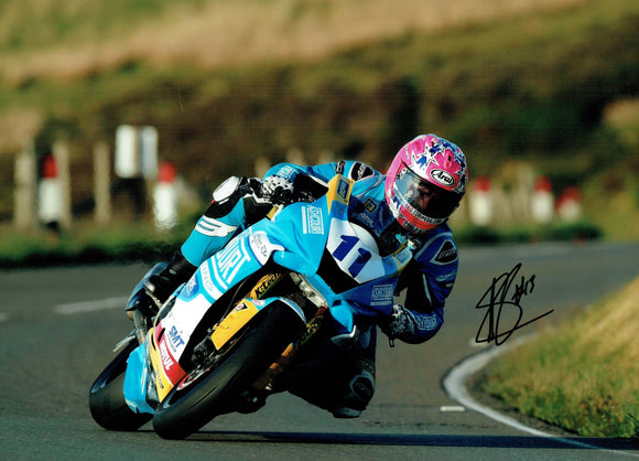 Lee Johnston - Mountain - TT 2019 - 16 x 12 Autographed Picture