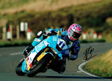 Lee Johnston - Mountain - TT 2019 - 10 x 8 Autographed Picture