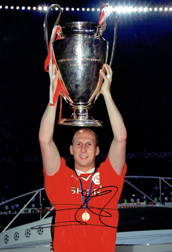 Japp Stam - Manchester United - Moscow 2008 - 12 x 8 Autographed Picture