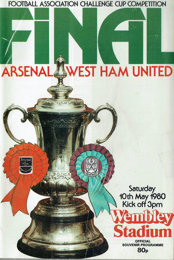 West Ham United v Arsenal - 1980 F.A. Cup Final Programme