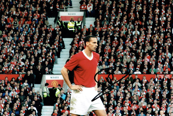 Rio Ferdinand - Manchester United - 10 x 8 Autographed Picture