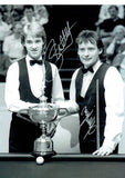 Stephen Hendry M.B.E. & Jimmy White M.B.E. - 16 x 12 Autographed Picture