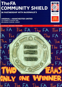 Manchester United v Arsenal - 2004 Charity Shield Programme