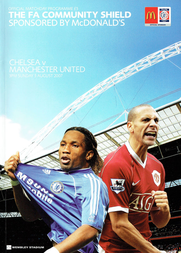 Manchester United v Chelsea - 2007 Charity Shield Programme