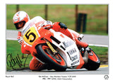 Rob McElna - 500cc World Championship - 16 x 12 Mounted Autographed Print