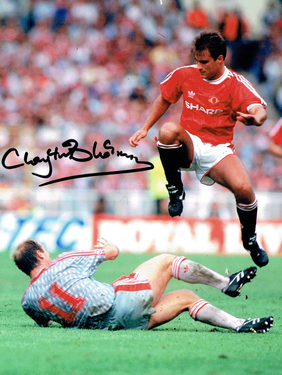 Clayton Blackmore - Manchetser United - 10 x 8 Autographed Picture
