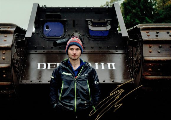Guy Martin - Tank 3 - 18 x 12 Autographed Picture