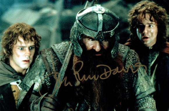John Rhys-Davies - Lord of the Rings - 12 x 8 Autographed Picture