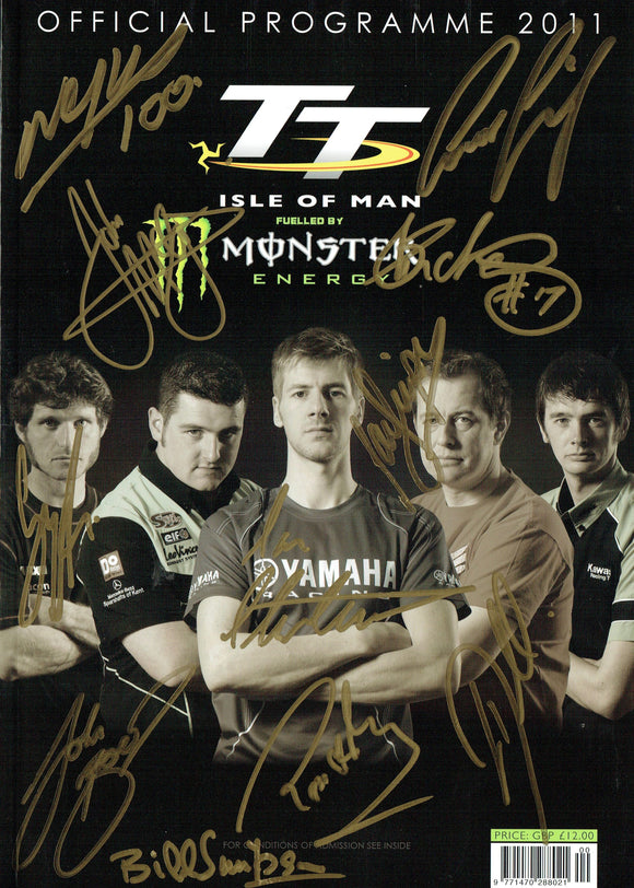 2011 Isle of Man TT Multi Signed Programme