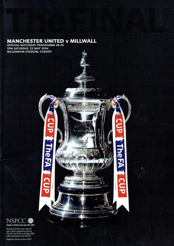 Manchester United v Millwal 2004 F.A.Cup Final Programme