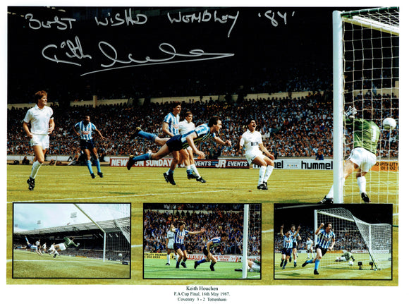 Keith Houchen - Coventry City F.C. - 1989  F.A.Cup Final - 16 x 12 Autographed Picture