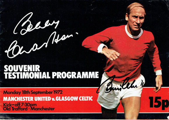 Manchester United v Celtic - Sir Bobby Charlton - 1974 Testimonial Programme