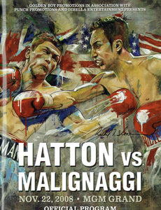 Ricky "The Hitman" Hatton v Paulie Mallignaggi Fight Programme