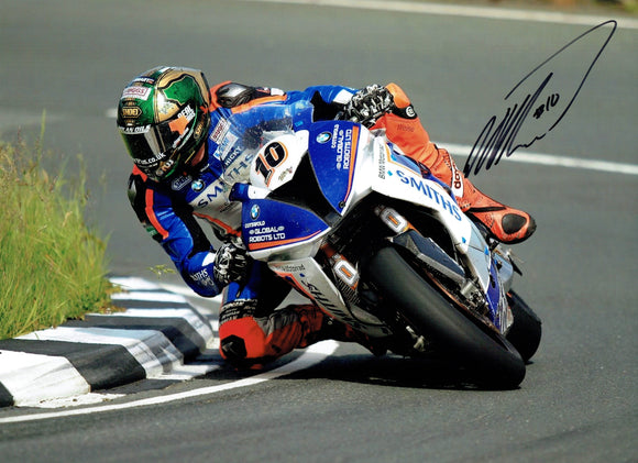 Peter Hickman - Gooseneck  - TT 2017 - 12 x 8 Autographed Picture