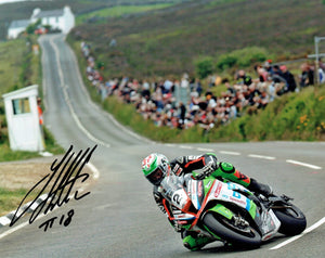 James Hillier - Creg Ny Baa - TT 2018 - 16 x 12 Autographed Picture