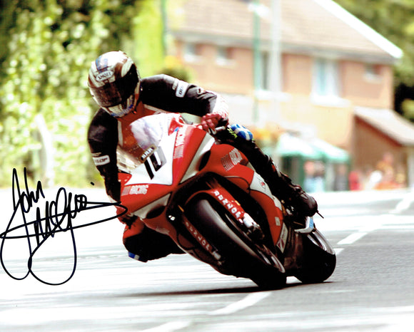 John McGuinness - Union Mills - TT 2005 - 15 x 10 Autographed Picture