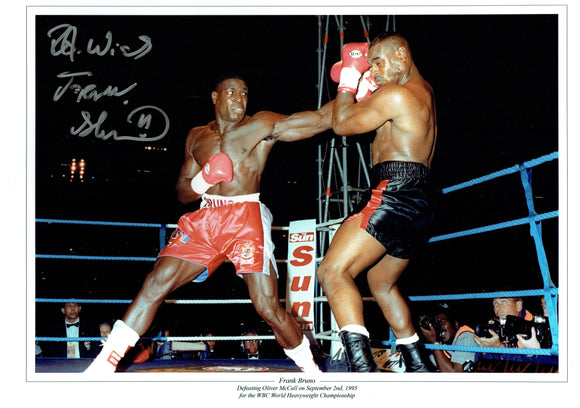 Frank Bruno - 16 x 12 Autographed Picture