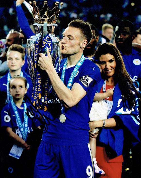 Jamie Vardy - Leicester City F.C. - 10 x 8 Autgraphed Picture