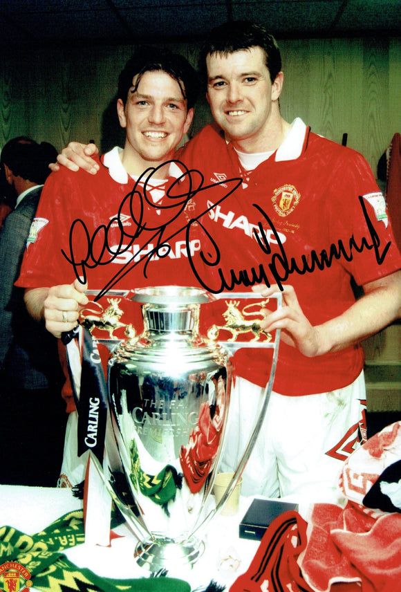 Gary Pallister & Lee Sharpe - Manchester United - 1993 Champions - 12 x 8 Autographed Picture