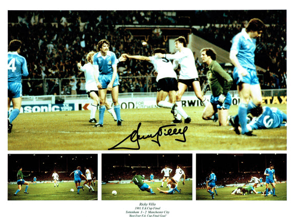 Ricky Villa - Tottenham Hotspur - 1981 F.A.Cup Final - 16 x 12 Autographed Picture