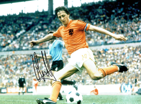 Johan Cruyff - Holland - 16 x 12 Autographed Picture